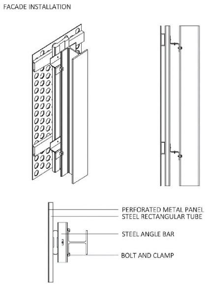 perforated sheet metal wall panels|perforated metal facade detail drawings.